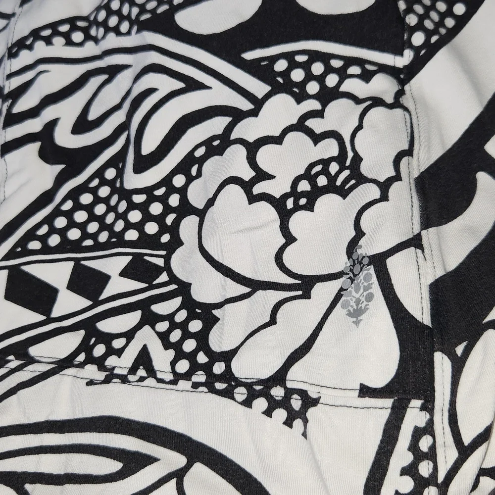 New FP Movement Free People Hot Shot Onesie S Padma Black Printed Combo Jumpsuit - Picture 13 of 16